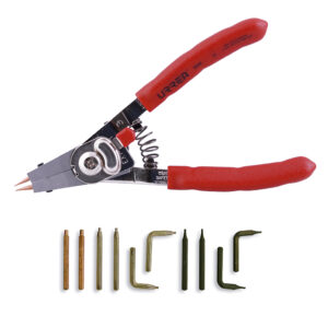 Pinza para anillos de retención con puntas intercambiables, 11 piezas Urrea - Ferrechingón
