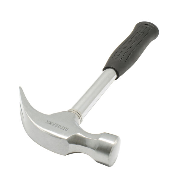Martillo de uña curva con mango tubular de 13", 16 oz Surtek - Ferrechingón