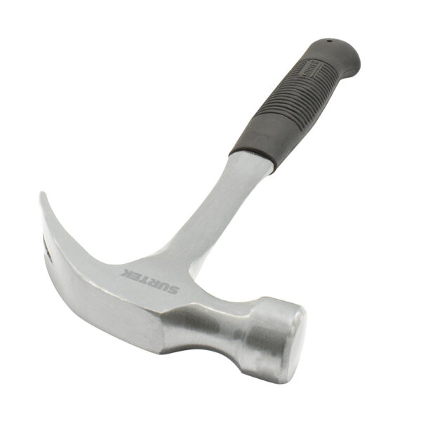 Martillo de uña curva forjada en una pieza con mango de neopreno de 13", 16 oz Surtek - Ferrechingón