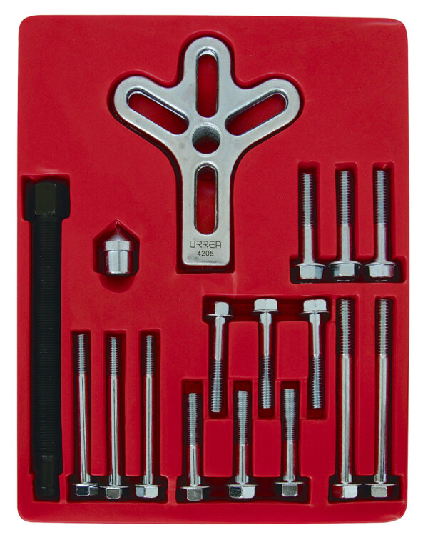 Juego de extractor automotriz de volante tipo C, 17 piezas Urrea - Ferrechingón
