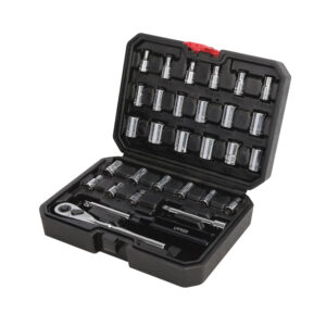 Juego de dados y accesorios cuadro de 1/4" combinado, 30 piezas Urrea - Ferrechingón