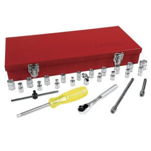 Juego de dados y accesorios cuadro de 1/4" combinado, 25 piezas Urrea - Ferrechingón