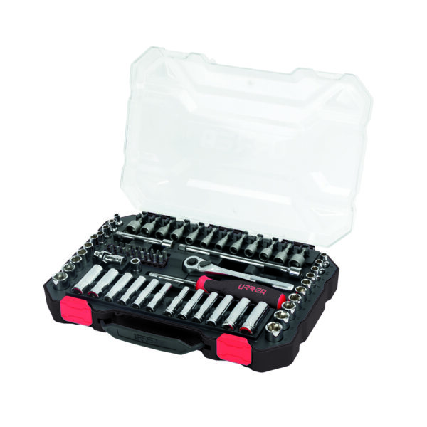Juego de dados y accesorios cuadro de 1/4" combinado, 70 piezas Urrea - Ferrechingón