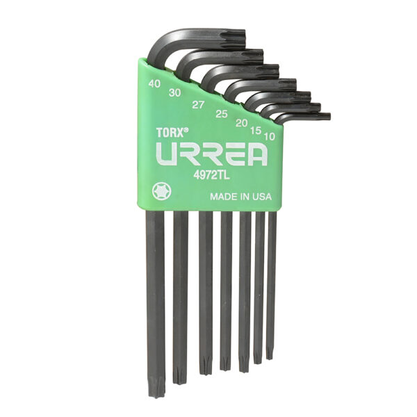 Juego de llaves hexagonales tipo "L", Torx, largas, 7 piezas Urrea - Ferrechingón
