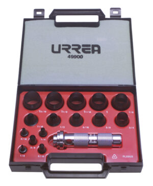 Juego de sacabocados de 1/8 a 1-3/16", 16 piezas Urrea - Ferrechingón