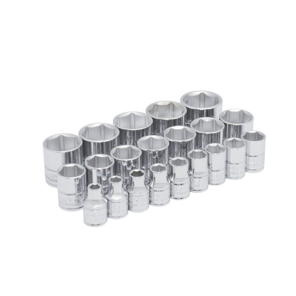 Juego de dados cuadro de 3/8", 6 puntas, métricos, 21 piezas Urrea - Ferrechingón