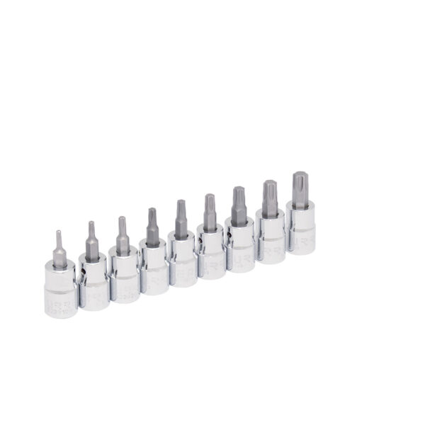 Juego de dados con punta Torx cuadro de 3/8" en riel, 9 piezas Urrea - Ferrechingón