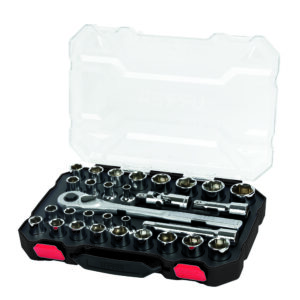 Juego de dados y accesorios cuadro de 1/2" combinado, 30 piezas Urrea - Ferrechingón
