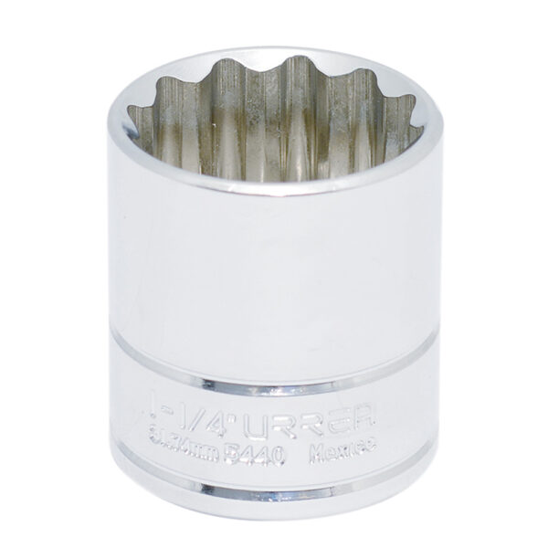 Dado cuadro de 1/2", 12 puntas, en pulgadas, 1-1/4" Urrea - Ferrechingón