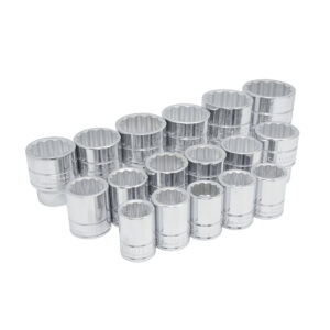 Juego de dados cuadro de 3/4", 12 puntas, métricos, 17 piezas Urrea - Ferrechingón