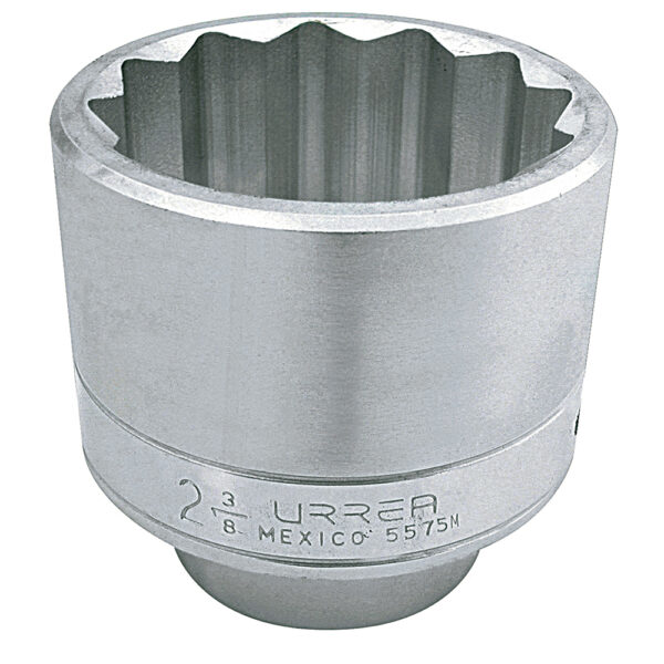 Dado cuadro de 1", 12 puntas, métrico, 75mm Urrea - Ferrechingón