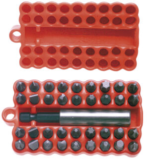 Juego combinado de puntas hexágono de 1/4" con adaptador magnético, 37 piezas Urrea - Ferrechingón
