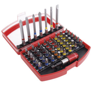 Juego combinado de puntas hexagono de 1/4" con adaptador magnético de poder, 56 piezas Urrea - Ferrechingón