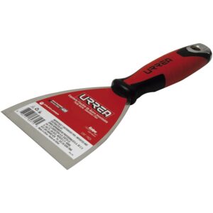 Espátula flexible de acero inoxidable con mango bimaterial 6" Urrea - Ferrechingón