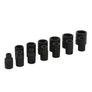 Juego de dados de impacto cuadro de 1/4", métricos, 6 puntas, 13 piezas Urrea - Ferrechingón