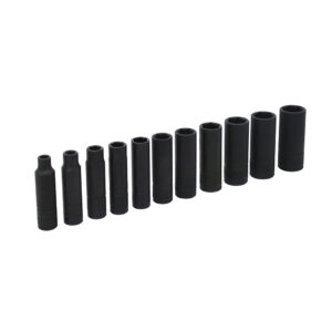 Juego de dados largos de impacto cuadro de 1/4", 6 puntas, métricos, 11 piezas Urrea - Ferrechingón