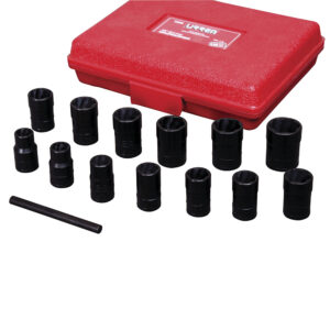 Juego de extractor tuercas barridas 3/8", 14 piezas Urrea - Ferrechingón