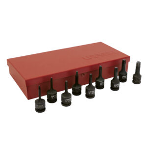 Juego de dados de impacto con punta Torx cuadro de 3/8", 9 piezas Urrea - Ferrechingón