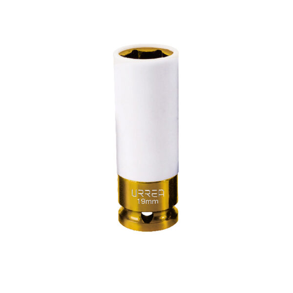 Dado de impacto métrico cuadro de 1/2" con protección Nylamid, 19 mm Urrea - Ferrechingón