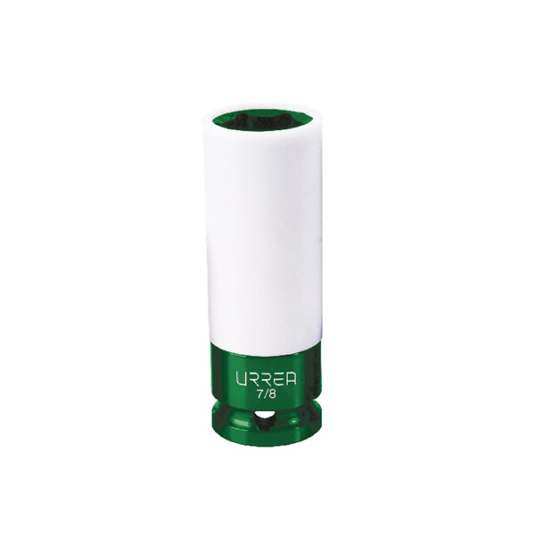 Dado de impacto en pulgadas cuadro de 1/2" con protección Nylamid, 7/8" Urrea - Ferrechingón