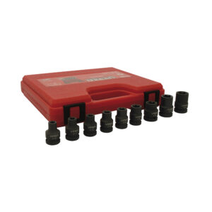 Juego de dados de impacto torx hembra cuadro de 1/2", 9 piezas Urrea - Ferrechingón