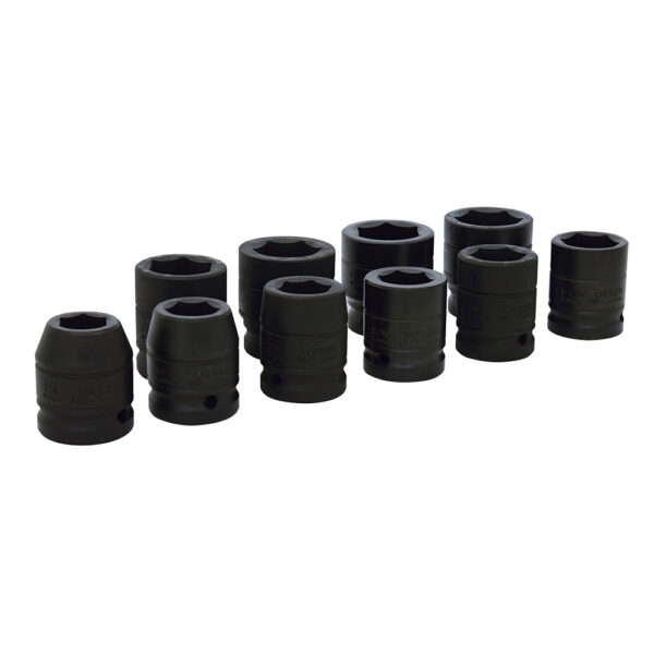 Juego de dados de impacto cuadro de 3/4", 6 puntas, en pulgadas, 10 piezas Urrea - Ferrechingón