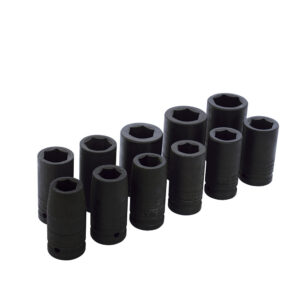 Juego de dados largos de impacto cuadro de 3/4", 6 puntas, métricos, 11 piezas Urrea - Ferrechingón