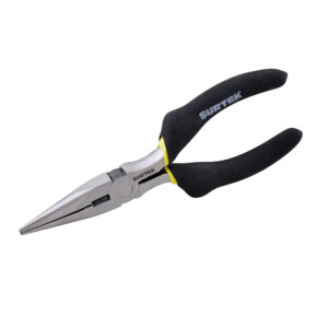 Pinza para electricista con mango rubber grip de 8", punta larga Surtek - Ferrechingón