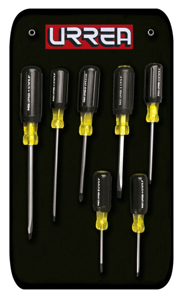 Juego de destornilladores con mango cushion grip, combinados, 7 piezas Urrea - Ferrechingón