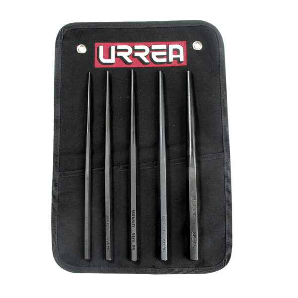 Juego de punzones guía botador largos,  5 piezas Urrea - Ferrechingón