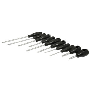 Juego de destornilladores con mango negro combinados, 10 piezas Foy - Ferrechingón