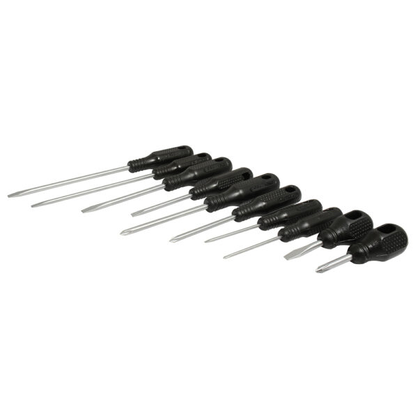 Juego de destornilladores con mango negro combinados, 10 piezas Foy - Ferrechingón