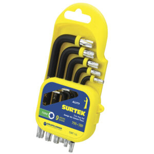 Juego de llaves hexagonales tipo "L", Torx, 9 piezas Surtek - Ferrechingón