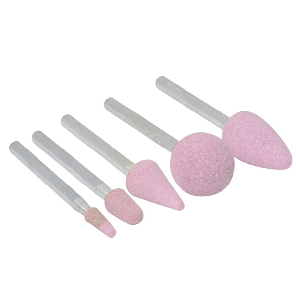 Juego de puntas montadas óxido de aluminio rosas tipo B, 5 piezas Urrea - Ferrechingón