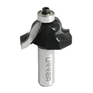 Broca para router de acero romana con balero 1-3/8" zanco de 1/4" Urrea - Ferrechingón