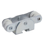 Juego de carretillas riel TT 4 baleros para clóset, galvanizada Lock - Ferrechingón