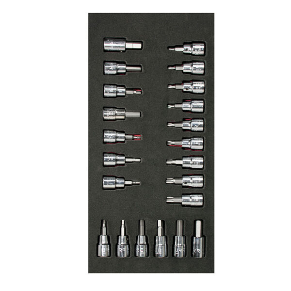 Juego de dados cuadro de 3/8" varias puntas, 22 piezas Urrea - Ferrechingón