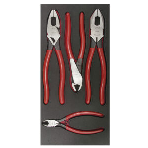 Juego de pinzas de electricista con bandeja EVA, 4 piezas Urrea - Ferrechingón