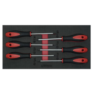Juego de destornilladores mango bimaterial punta Torx, 6 piezas Urrea - Ferrechingón