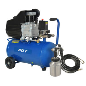 Compresor de aire eléctrico lubricado 25 Lt 1.5 HP 127 V con pistola y manguera Foy - Ferrechingón