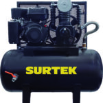 Compresor de aire eléctrico a gasolina 100 Lt 6.5 HP Surtek - Ferrechingón