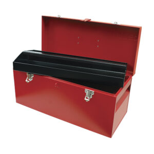 Caja portaherramientas metálica color rojo 20" x 8" x 9" Urrea - Ferrechingón