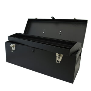 Caja portaherramientas metálica color negro 24" x 9" x 9" Urrea - Ferrechingón
