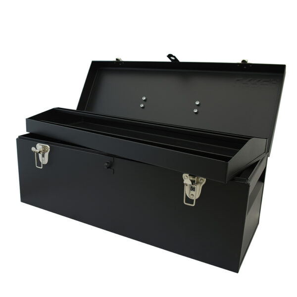 Caja portaherramientas metálica color negro 24" x 9" x 9" Urrea - Ferrechingón