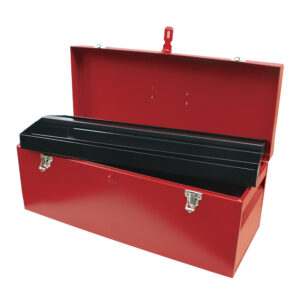 Caja portaherramientas metálica color rojo 24" x 9" x 9" Urrea - Ferrechingón
