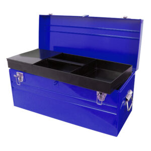 Caja portaherramientas metálica color azul 23" x 10" x 11" Urrea - Ferrechingón