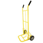 Diablo bodeguero capacidad 300 kg amarillo con llanta sólida Surtek - Ferrechingón