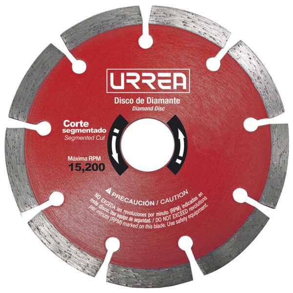 Disco de diamante segmentado, 7" Urrea - Ferrechingón