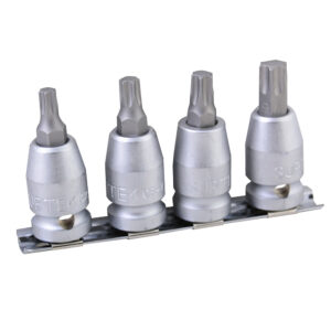 Juego de dados con punta torx cuadro de 1/2", 4 piezas Surtek Juego de dados con punta torx cuadro de 1/2", 4 piezas Surtek - Ferrechingón