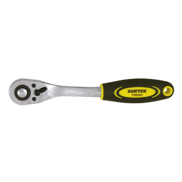 Matraca reversible para dado cuadro de 1/2", cabeza tipo pera, mango bimaterial Surtek - Ferrechingón